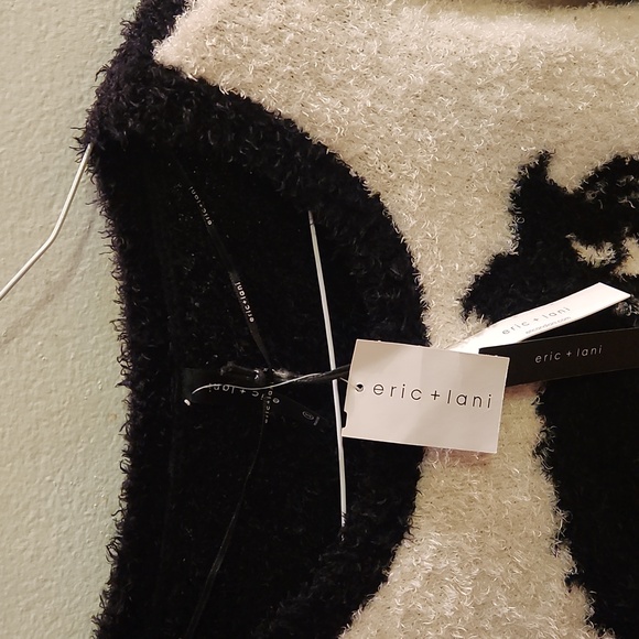 Eric & Lani New, Etcetera Black and White Zebra Sweater - Picture 2 of 4